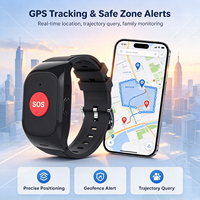 Jam Tangan SOS Lansia A6 600mAh Daya Tahan Lama Deteksi Jatuh Penentuan Posisi GPS Panggilan Darurat Gelang Perawatan Lansia Komunitas Jam Tangan SOS