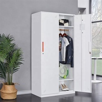 Casier en acier à 3 portes, haute sécurité, pour vestiaire de salle de sport, ensemble de casiers en acier, armoire de rangement et penderie pour club sportif, école