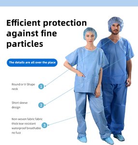 Bộ đồ y tế dùng một lần không dệt, đồ ngủ y tế, đồng phục y tế, bộ đồ y tế, bệnh viện, unisex, hỗ trợ dịch vụ OEM - Product Image 4