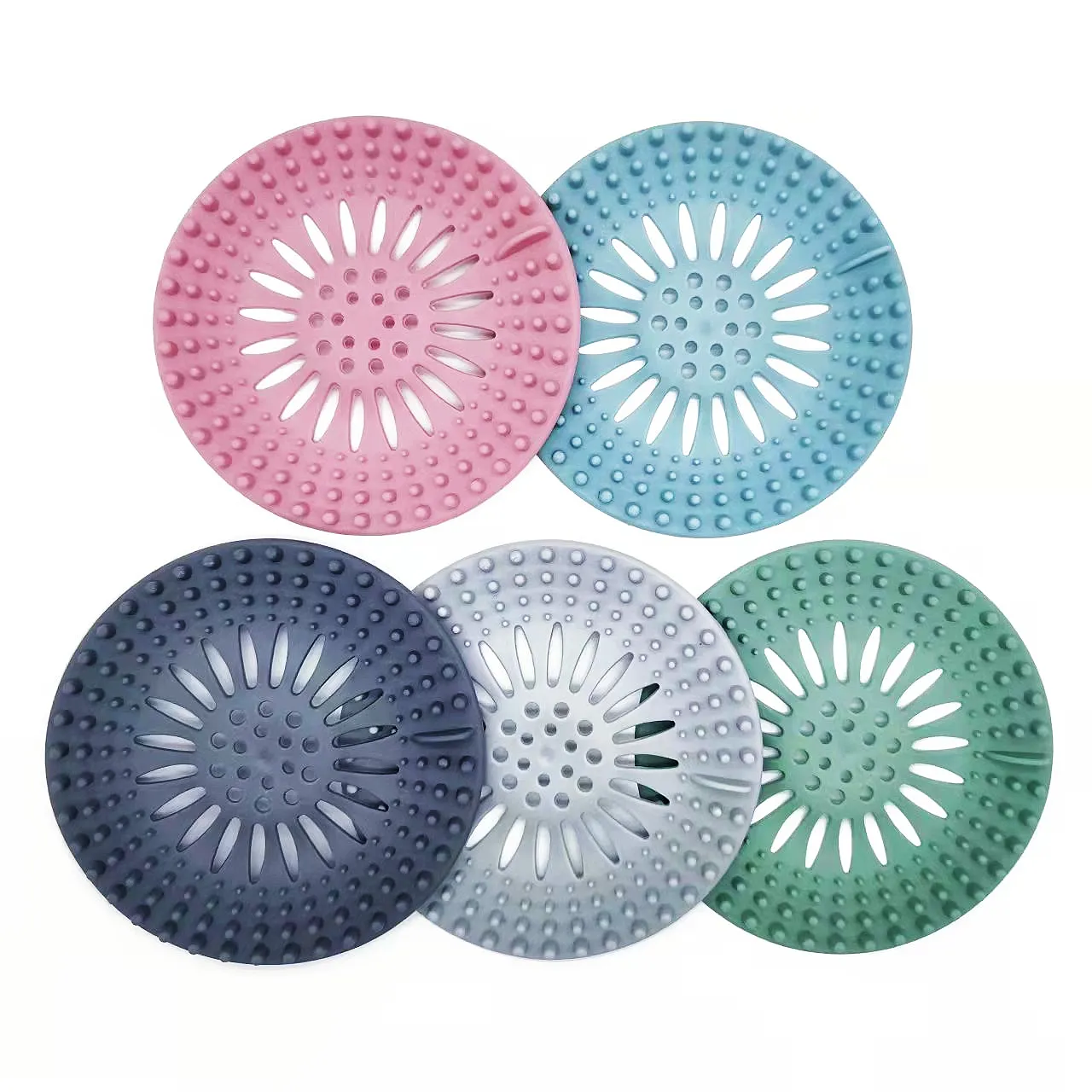 Silicone sink cover strainer hair catcher durable silicone hair stopper shower /stopper bathroom filter