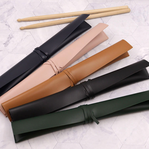 Estuche Simple para <span class=keywords><strong>Baquetas</strong></span>, Bolsa de Almacenamiento de <span class=keywords><strong>Baquetas</strong></span> de Percusión de Cuero PU, Regalo para Baterista, Bolsa para <span class=keywords><strong>Baquetas</strong></span> - Product Image 1