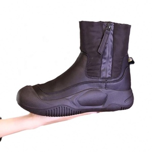 Bottes de neige mi-hautes unisexes en tissu imperméable à semelle épaisse et chaude pour l'hiver, avec doublure thermique respirante, légère et antidérapante - Product Image 5
