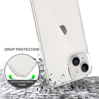 IDÉAL Ultra-Mince Transparent Transparent TPU PC étui pour iphone 11 12 13 15 16 17 Pro Max Couverture De Téléphone Portable Souple