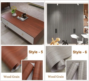 Película de <span class=keywords><strong>Vinilo</strong></span> Autoadhesiva de PVC con Laminación de Grano de <span class=keywords><strong>Madera</strong></span> de Varios Diseños - Product Image 5