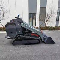 Mini-chargeuse compacte YGZG Chine, à essence, 4x4, garantie 1 an, petit rayon de braquage