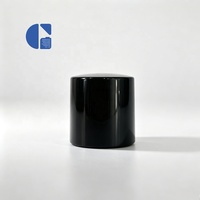 Bouchon magnétique rond de luxe personnalisé de 15 mm pour flacon de parfum en verre, avec aimant noir