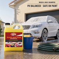 Cire Nano 4L de Haute Qualité, Solution de Lavage Auto pH Équilibré, Nettoyage Rapide et Facile, Formule Blanchissante, Ratio de Dilution 1:100, Parfum Pomme