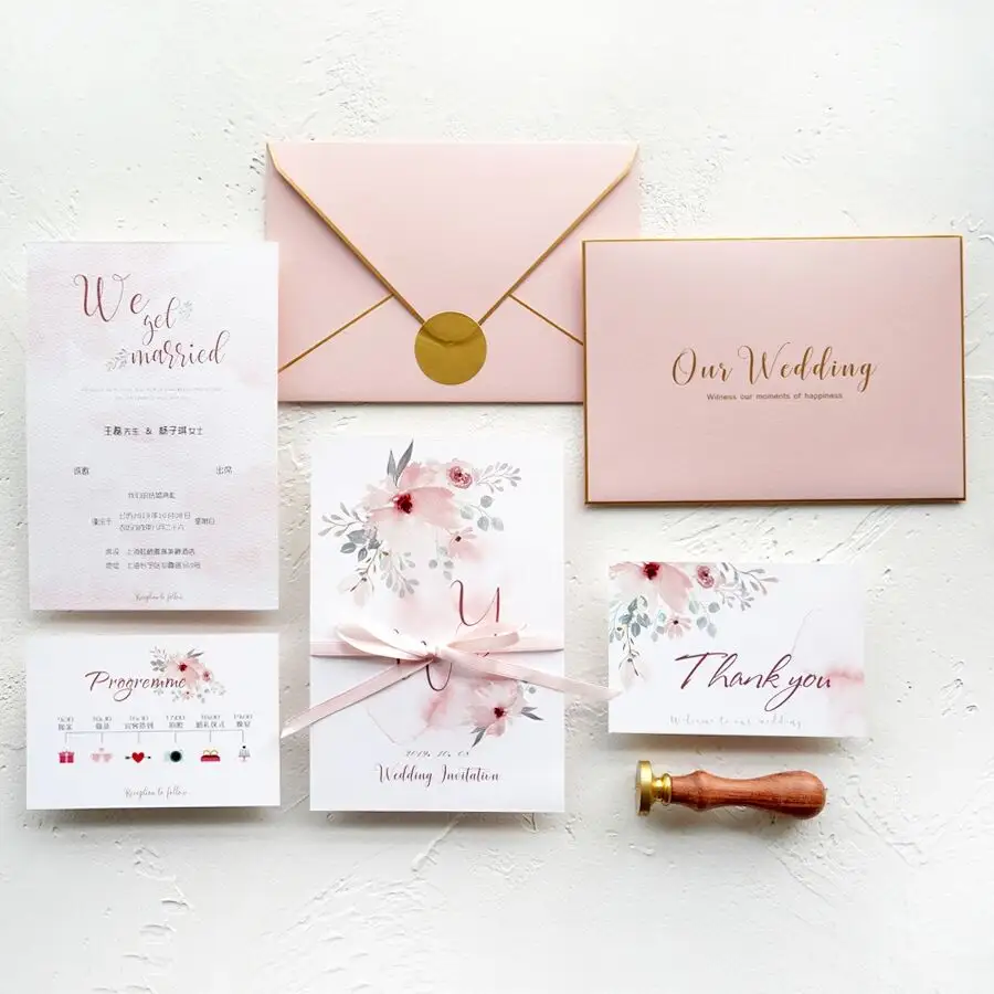 2021 الإبداعية تصميم ورقة بيضاء رشاقته بطاقات دعوة زفاف بطاقة بريدية للتحية
