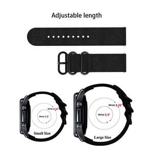 Correa de Reloj de Lona Listensmart para <span class=keywords><strong>Amazfit</strong></span> <span class=keywords><strong>GTS</strong></span>/<span class=keywords><strong>2</strong></span>/2e/GTS2 <span class=keywords><strong>Mini</strong></span>/GTR, Correas de Repuesto de Liberación Rápida de Lona de 18 mm y 22 mm - Product Image 4