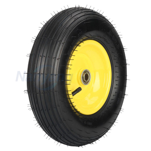 Neumático para Carretilla 4.00-6, Rueda Neumática de Goma de 13 Pulgadas, Rodamiento de 5/8 Pulgadas con Rodamiento Adicional de 3/4 Pulgadas, Cubo Centralizado de 1.75-6 Pulgadas - Product Image 3