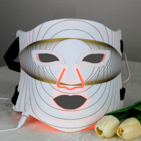 Portable et Flexible Silicone Photon Thérapie Masque Anti-Rides Éclaircir LED Photothérapie Masque Usage Domestique Beauté Dispositif