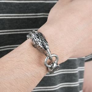 Nouveau design 2024 – Bracelets chaîne et maillons en acier inoxydable personnalisés, motif aigle, vente en gros - Product Image 5