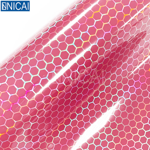 NICAI 1,52x30M autocuración adhesivo extraíble PVC coche vinilo envoltura antiarañazos protección UV <span class=keywords><strong>0</strong></span>,5mm espesor púrpura estilo deportivo - Product Image 5