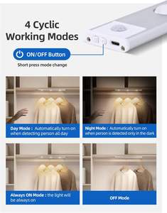Sob Gabinete <span class=keywords><strong>Sensor</strong></span> Luz Interior, <span class=keywords><strong>USB</strong></span> Recarregável Sem Fio Sob Contador Luzes Colina Efeito Closet LED <span class=keywords><strong>Light</strong></span> para Cozinha - Product Image 4