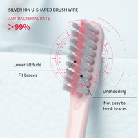 Brosse à dents manuelle, design à petite tête, nettoyage buccal plus profond, convient aux 8 ans et plus, vente en gros, en stock