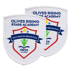Atacado Barato Patches De Tecido De Transferência De Calor <span class=keywords><strong>Patch</strong></span> Merrow Fronteira Tecido Emblema Logotipo Nome Escola Ferro no <span class=keywords><strong>Patch</strong></span> - Product Image 4