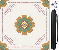 Tapis de Mahjong et de Poker de Luxe Moderne à Motif Classique Européen Sculpté, Vintage, Mandala, Imperméable, Antidérapant et Silencieux