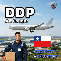 Service de logistique DDP Express porte-à-porte par fret aérien, support client, entreposage, Chili CL Intl, sûr et rapide