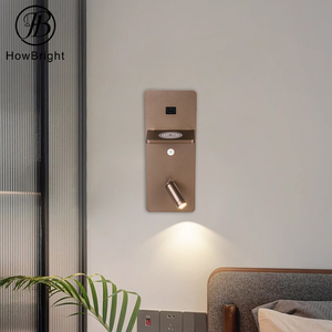 Moderna casa interna hotel senza fili di ricarica comodino <span class=keywords><strong>testiera</strong></span> led lampada da parete da lettura con Wireless e USB - Product Image 6