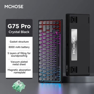 Teclado Mecánico Inalámbrico para Juegos G75 V2 Professional 75%, Personalizable con 3 Modos, Teclas para Compras en Línea - Product Image 4