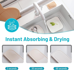 Super assorbimento d'acqua lavello cucina autoessiccante paraspruzzi impedisce umidità accessori bagno - Product Image 3