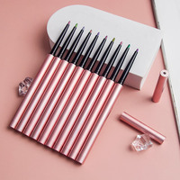 Crayon Eyeliner Fin Optique Caméléon 10 Couleurs, Imperméable, Rotatif, Contenant des Ingrédients Minéraux, Produits de Maquillage Sans Logo