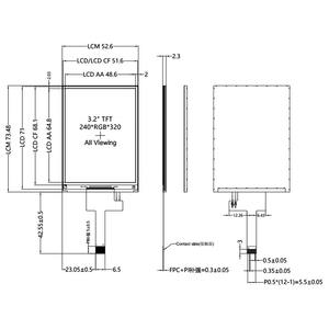 Modul Layar TFT SPI <span class=keywords><strong>3</strong></span>,2 Inci - Layar LCD IPS 240x320 ST7789 dengan Sudut Pandang Penuh Modul Layar Penuh Warna Panel LCD - Product Image 5