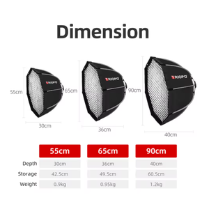 TRIOPO 90cm 120cm Softbox octogonal pliable avec poignée de trépied pour <span class=keywords><strong>Godox</strong></span> V860III V1 AD200Pro <span class=keywords><strong>Yongnuo</strong></span> Flash Light, emballage rapide - Product Image 5
