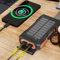 Banque d'alimentation à manivelle 10000mAh avec chargeur de panneau solaire Mini générateur électrique Banques d'alimentation électrique Charge PowerBank