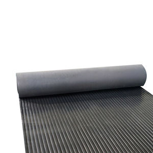 Alfombrilla de goma para pisos reciclados, fábrica de China, protección del medio ambiente, tablero fino antideslizante y rollos de pisos de goma acanalados planos - Product Image 1