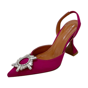 Chaussures à talons hauts pour femmes 2025, escarpins en cristal antidérapants, rehaussant la taille, pour mariages estivaux et soirées, tendance mode printemps - Product Image 6