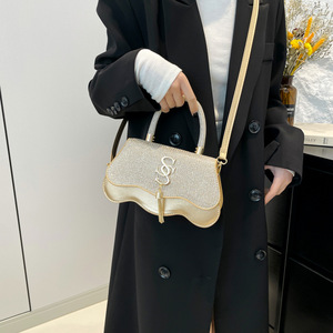 <span class=keywords><strong>Sac</strong></span> à main carré tendance rétro décontracté pour femme, collection <span class=keywords><strong>Printemps</strong></span> 2026, <span class=keywords><strong>sac</strong></span> bandoulière décontracté et élégant avec strass, nouveau style - Product Image 3