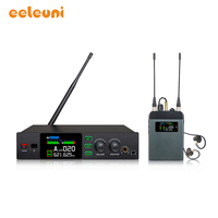 Système de monitoring intra-auriculaire sans fil professionnel double canal U 27 avec microphone-casque à réduction de bruit pour les performances sur scène