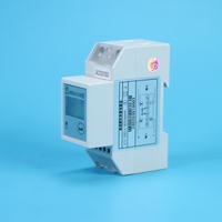 Medidor de Energía Eléctrica Monofásico de Carril DIN con Pantalla LCD Digital, Comunicación RS485 Modbus/NB, 220V