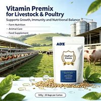Complément nutritionnel VitalFort Premix pour volailles, stimule la ponte et la qualité des coquilles d'œufs, maintient la brillance du plumage