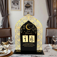 HYLCH1770 Acryl Eid Countdown UV-gedruckte laser geschnittene Verzierung