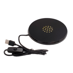 BOSHI Ultra lumineux <span class=keywords><strong>Grand</strong></span> Rond acrylique noir blanc lumières led lumière cristal affichant base artisanat - Product Image 2