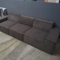 Union Win Canapé Modulaire Moderne, Ensemble de Salon sans Cadre en Mousse Compactionnée, Canapé Compactionné