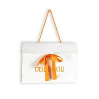 Sacs Cadeaux en Papier Blanc avec Poignées Ruban, Sacs de Shopping Luxe de Boutique Rose Imprimé Élégant, Logo de Marque Personnalisé