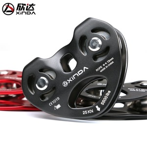 Polea de Doble Eje Xinda 25Kn para Cuerda de 13mm, Equipo de Escalada, Rescate y Tirolesa - Product Image 2