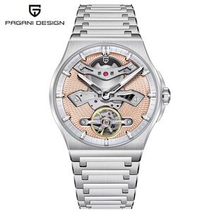 Montre-bracelet pour homme PAGANI DESIGN 2025, nouvelle montre mécanique à tourbillon, verre saphir, étanche 100 m, 42 mm, automatique - Product Image 1