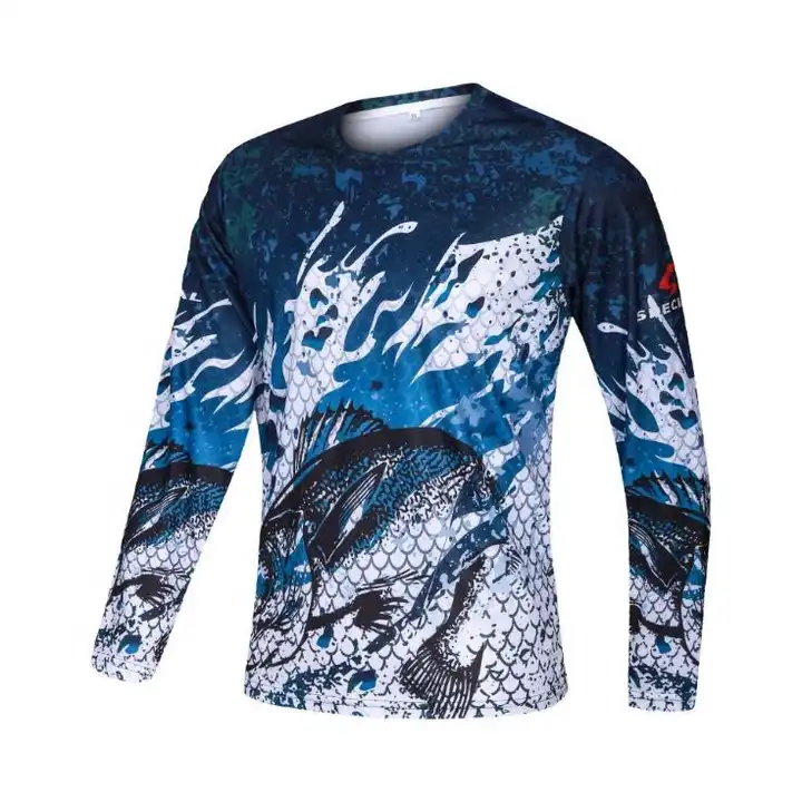 Wholesale Long Sleeve Sublimation Print Bass