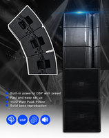 Ensemble complet de haut-parleurs actifs DSP 12 18 pouces, Line Array, équipement de sonorisation professionnel, enceintes PA, enceintes Line Array actives