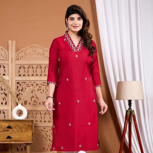 Lo último en blusas de mujer Chikan bordadas pesadas, camisas de verano con botones decorados, vestidos sin gasa Chi, pantalón Dupatta, venta en línea - Product Image 1