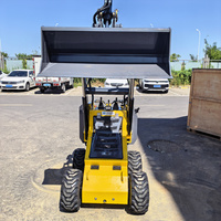Mini-chargeuse compacte sur roues, type autoportée, EPA EURO5, machine compacte pour l'aménagement paysager, capacité de montée de 25 degrés, équipement de construction