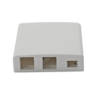 Prise murale à fibre optique ABS blanche de haute qualité SC APC UPC 2 ports terminaison FTTH pour équipement de câble à fibre compatible WiFi 4G