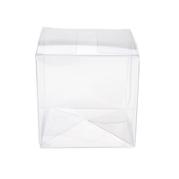 Cristal clair Pop & lock box Cube Cadeau Acétate Boîte Transparent PET Vinyle PVC Emballage Boîtes En Plastique