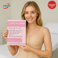 Almohadillas de Espuma Lipo Médicas Woxin, Espuma de Compresión Plegable, Suave y Transpirable para Abdominoplastia y Recuperación Postoperatoria (Personalizables)