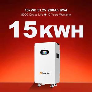 Batería de Pared Dawnice OEM ODM 51.2V 10kwh 15kwh 200Ah 300Ah LiFePo4 con WiFi y Bluetooth IP54 para Montaje en Pared - Product Image 1