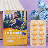 Suplemento DHOP para el Crecimiento de Glúteos en Adultos, Pastillas para Mejorar Caderas y Glúteos, Cápsulas BBL, Producto de Belleza